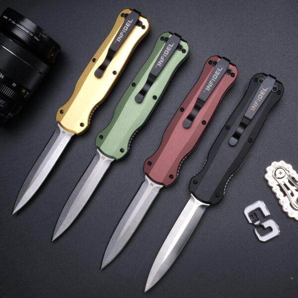 BM3320-OTF - Tactical Knife, Aviation Aluminum Alloy Handle, D2 High Hardness Blade, Outdoor Outdoor Outdoor Outdoor Camping Survival EDC Tool, Men's Gift, Festival Gift